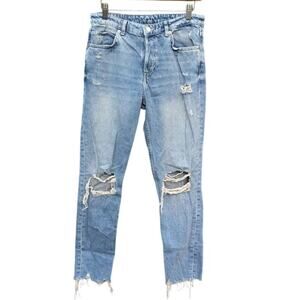 Distressed thrashed ripped denim & jeans low rise boyfriend Western Grunge 6